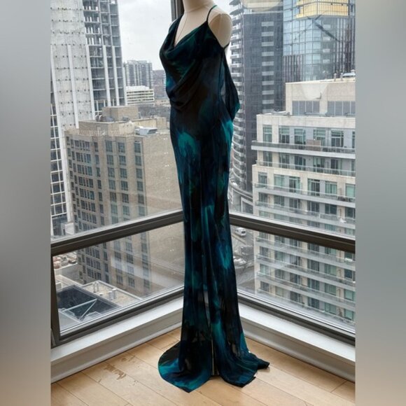 🆕 RAT & BOA 🧿 NWOT Rafinha Maxi Dress, Blue Green, Sz XL US 10 - Picture 5 of 15